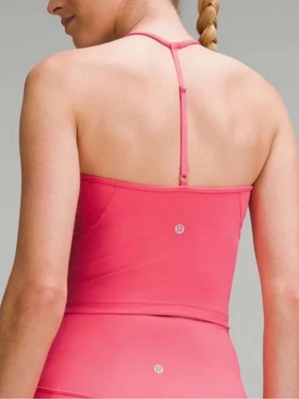 lululemon athletica Coral Pink Strapback Tank Dress